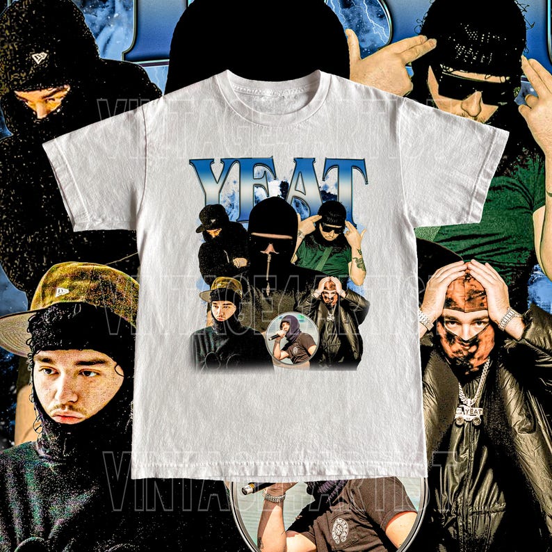 Vintage Yeat Rapper T-shirt – Custom 2alive Design - Etsy