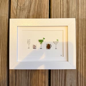 Beach Sea Glass Cocktail Art