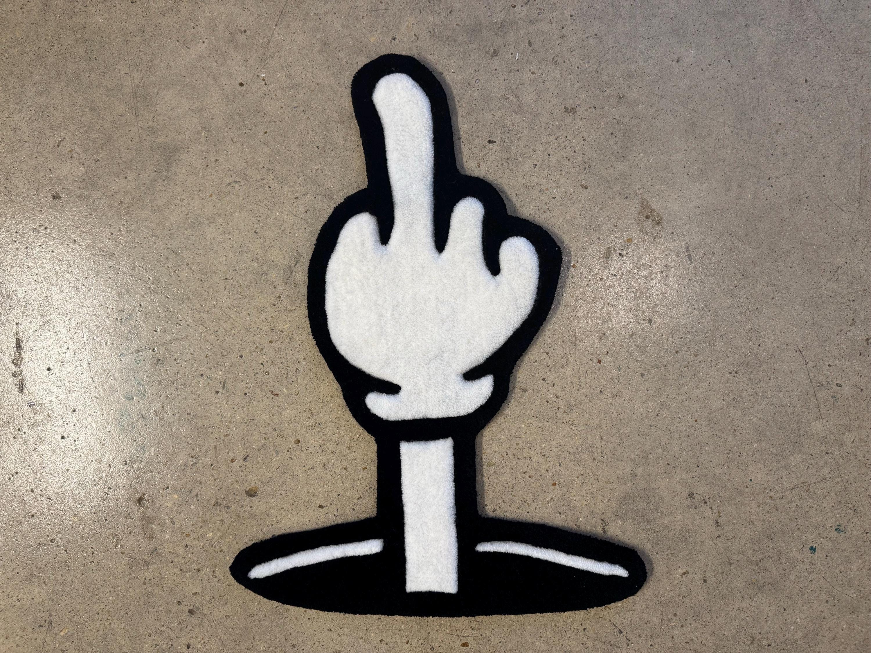 Middle Finger Rug - Etsy