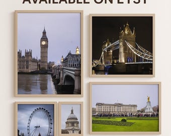 Fotografías de Londres: Vistas de lugares emblemáticos, galería de viajes (descarga digital)