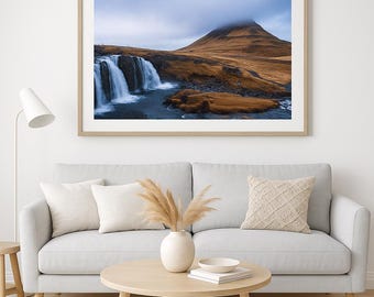 Iceland Waterfall Fine Art Print: Nordic Landscape Photography (Digital Download)