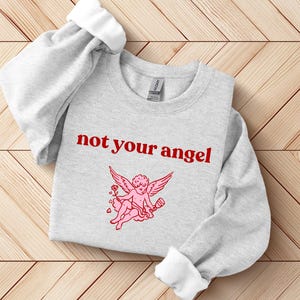 【KOOLOSET】Heart Angel Sweatshirt Angelcore Pixel Heart Sweatshirt, J-fashion Tenshi Kaiwai