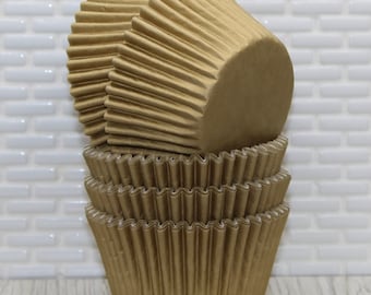 Gold Sheen Heavy Duty Cupcake Liners (qty 32) Gold Polka Dot