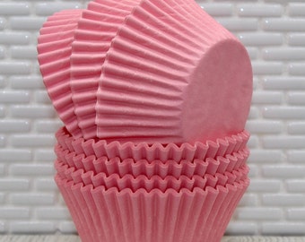 Pastel Pink Cupcake Liners (Qty 45) Pastel Pink Baking Cups, Pastel Pink Cupcake Papers, Pink Cupcake Wrappers, Pink Cupcake Liners
