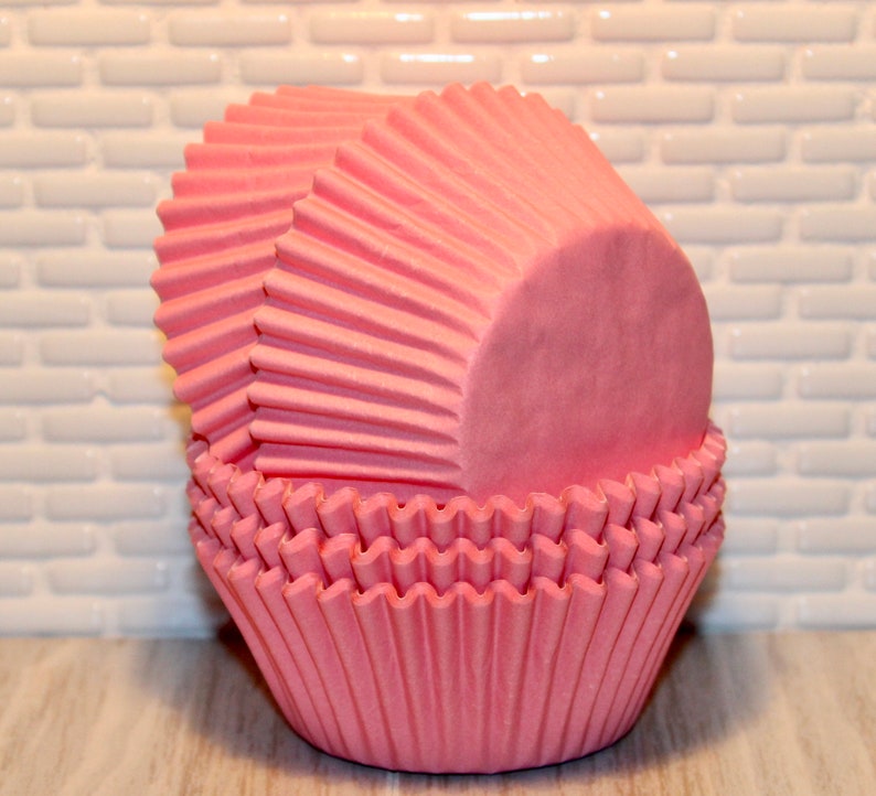 Light Pink Polka Dot Cupcake Liners 45 Qty Pink Polka Dot Etsy