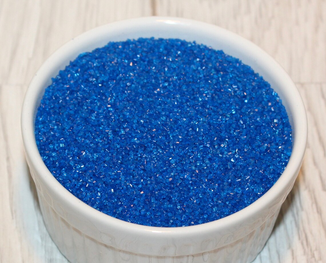 Dk Blue Sanding Sugar 4oz Blue Sanding Sugar Dk Blue Etsy