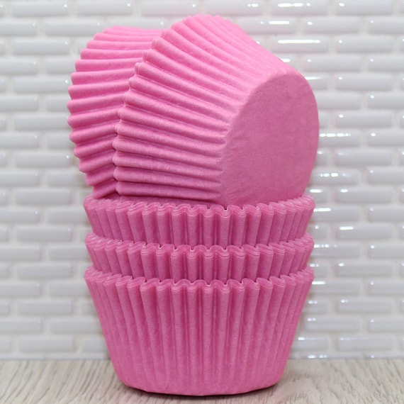 Pastel Pink Designer Heavy Duty Cupcake Liners (qty 32) Pink