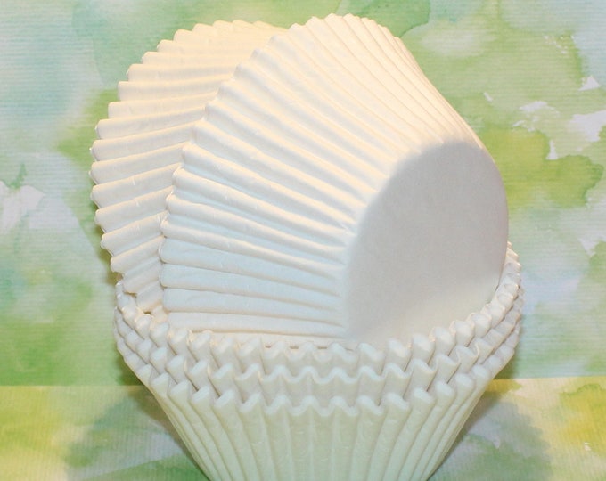 Jumbo White Cupcake Liners qty 30 Jumbo White Muffin Cup Etsy