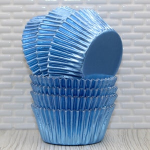 Wilton Blue Foil Cupcake Liners, 24-Count 