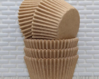 Natural Heavy Duty Cupcake Liners (Qty 32) Natural Heavy Duty Baking Cups, Natural Cupcake Papers, Natural Cupcake Wrappers, Cupcake Liners