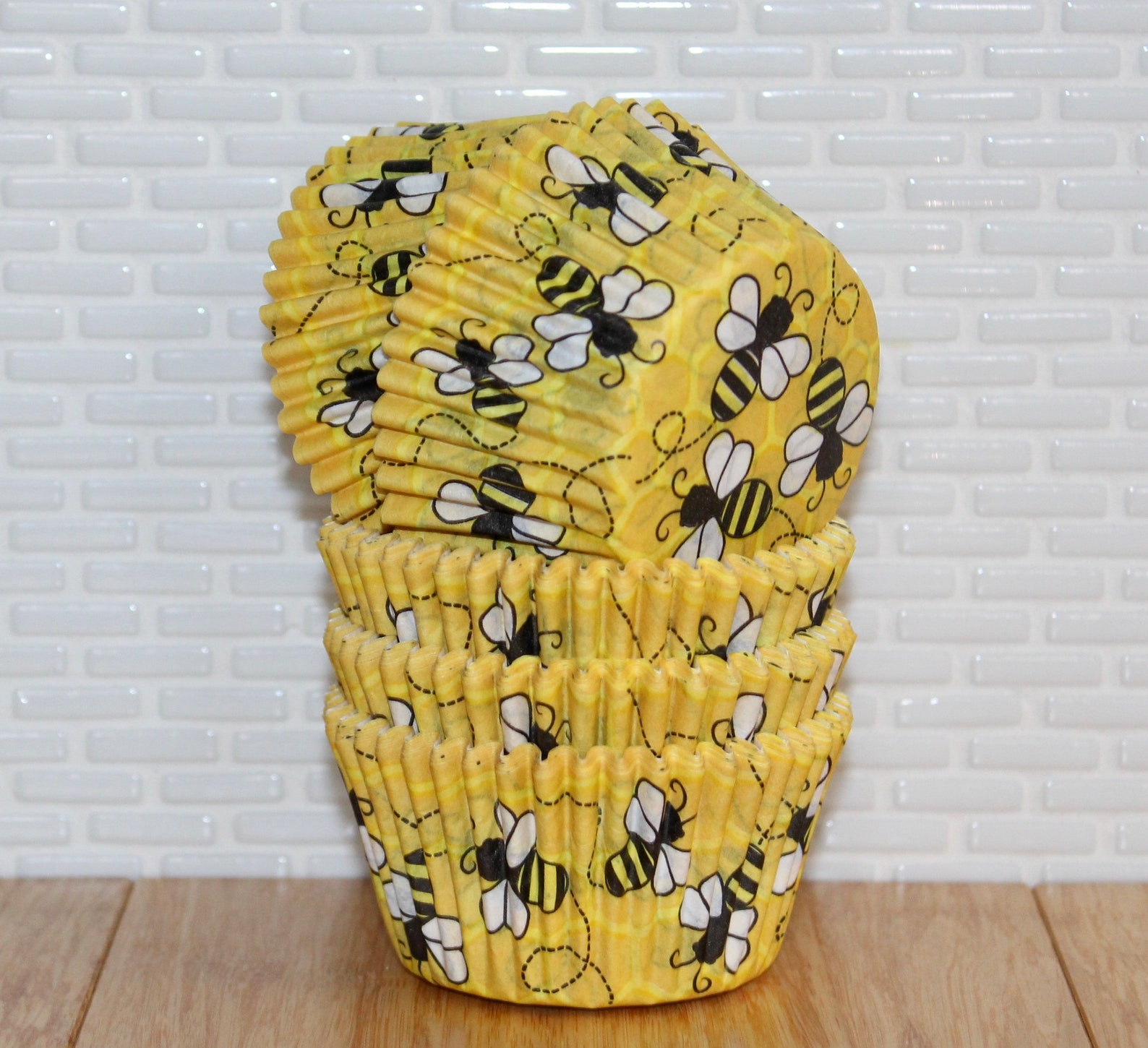 Bumble Bee Designer Heavy Duty Cupcake Liners qty 32 Bumble Etsy