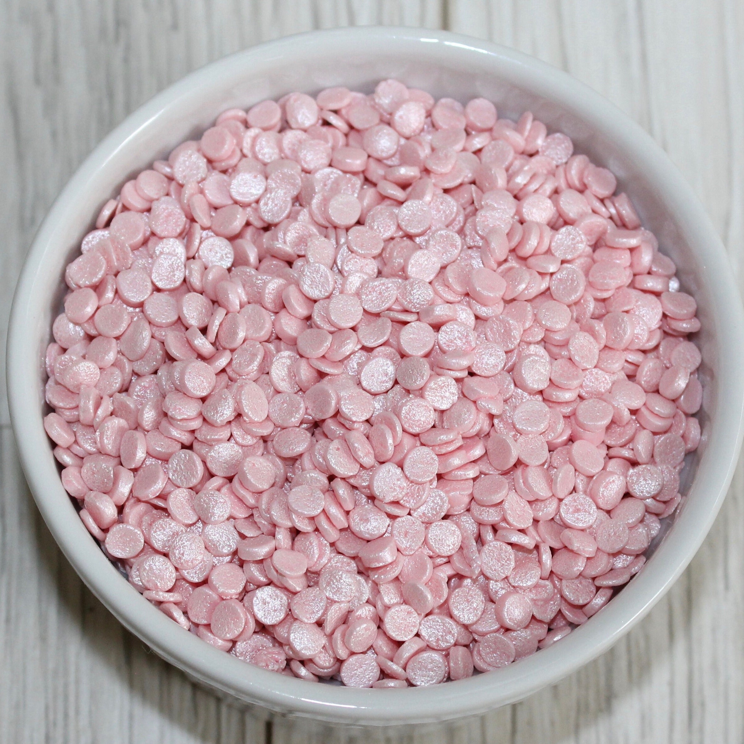 Pretty Princess Pink Pearlized Dainty Beads Topping Sprinkles
