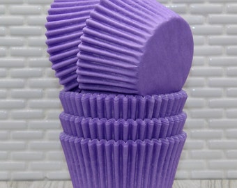 Lavender Heavy Duty Cupcake Liners (Qty 32) Lavender Cupcake Liners, Lavender Baking Cups, Lavender Muffin Cups, Cupcake Liners, Baking Cups