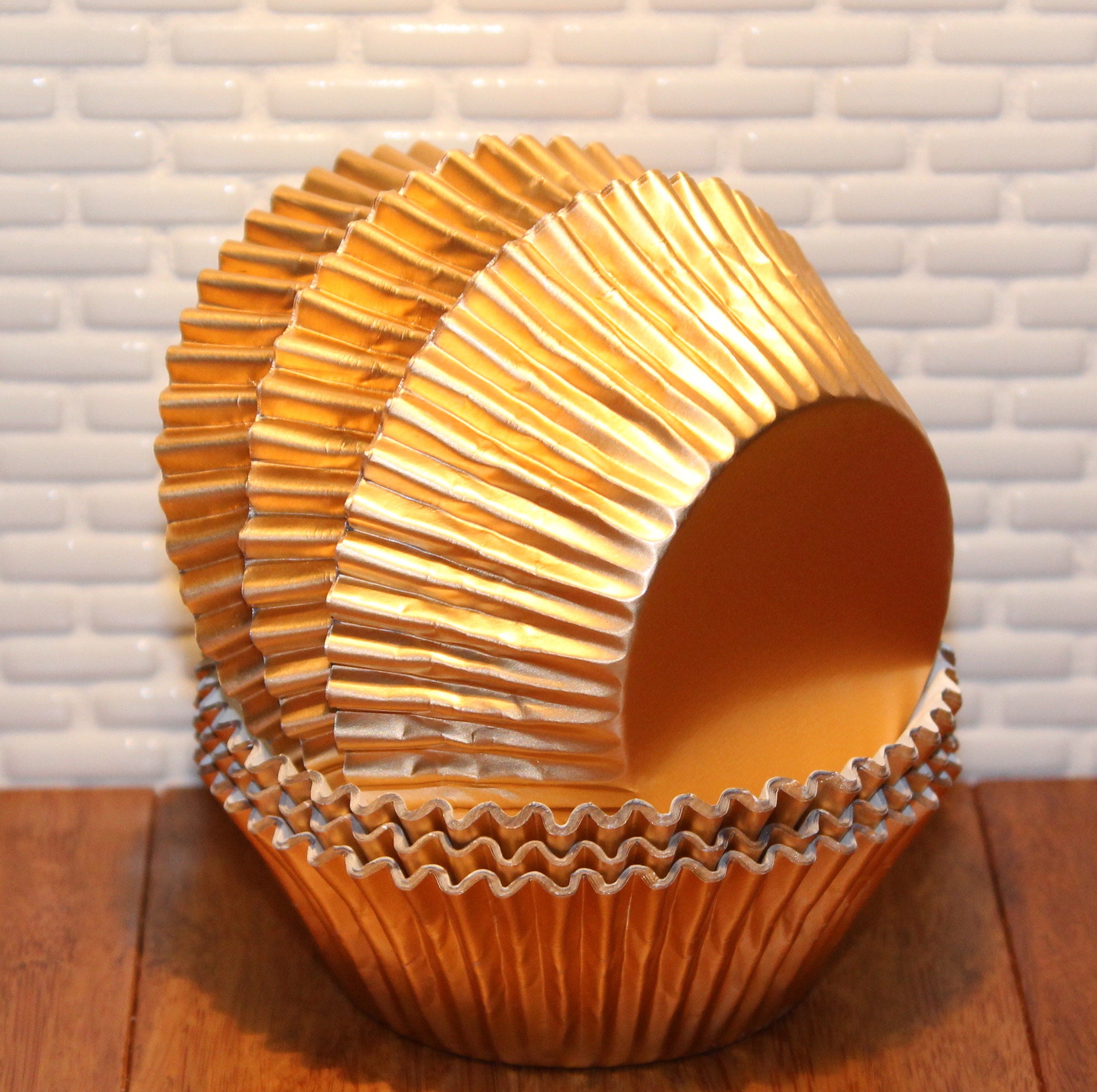 Copper Foil Cupcake Liners Qty 50 See Special Notes Copper Etsy