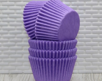 Lavender Heavy Duty Cupcake Liners (Qty 32) Lavender Cupcake Liners, Lavender Baking Cups, Lavender Muffin Cups, Cupcake Liners, Baking Cups