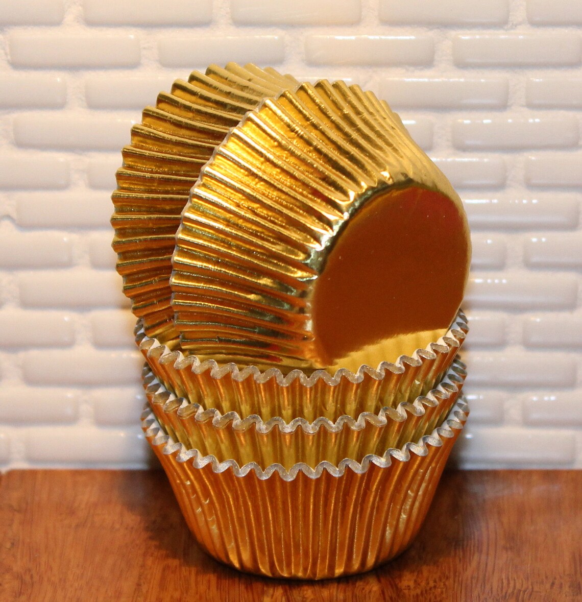 Gold Foil Cupcake Liners qty 50 Foil Cupcake Liners Gold Etsy Canada