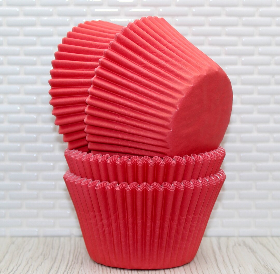 Jumbo Red Heavy Duty Cupcake Liners qty 20 Jumbo Red Baking Etsy