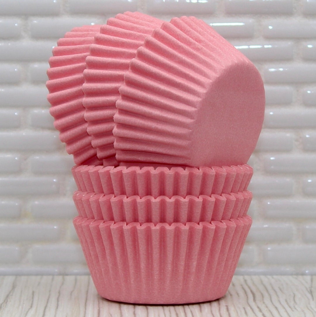 Pink mini 2025 cupcake liners