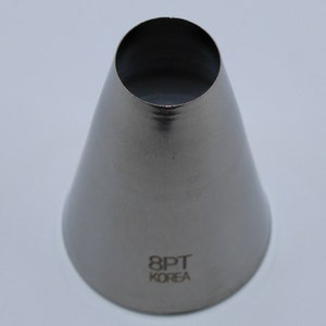 8 Piping Tip (qty 1) #8 Piping Tip, #8 Piping Frosting Tip, #8 Cake ...