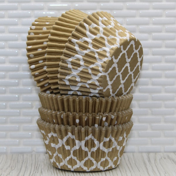 Gold Cupcake Liners Etsy