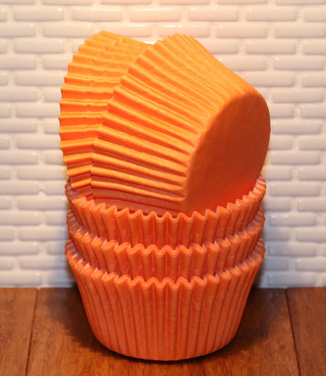 Orange Heavy Duty Cupcake Liners qty 32 Orange Cupcake Etsy