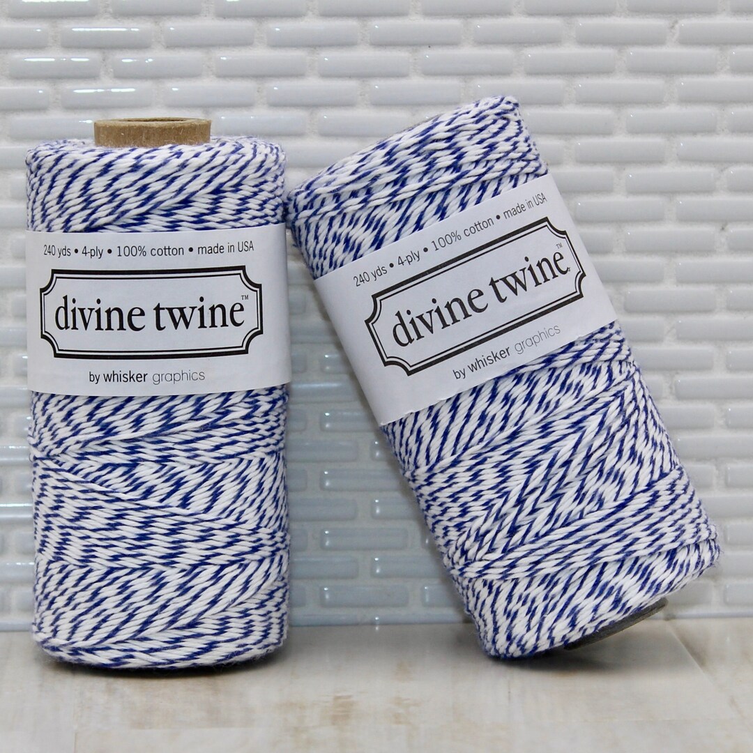 Blueberry Bakery Twine by Divine Twine 240 Yds Navy Bakery Twine, Navy