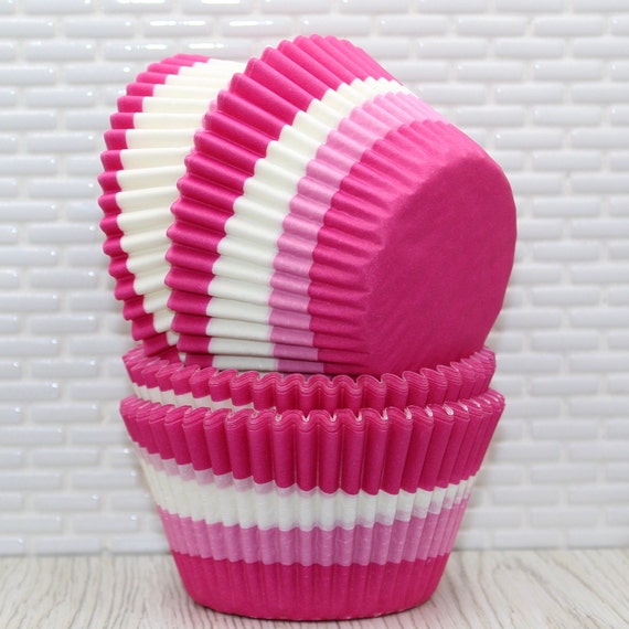 Jumbo Pink Swirl Heavy Duty Cupcake Liners (Qty 20) Jumbo Pink Swirl  Greaseproof Muffin Cups, Jumbo Pink Cupcake Papers, Jumbo Cupcake Liner