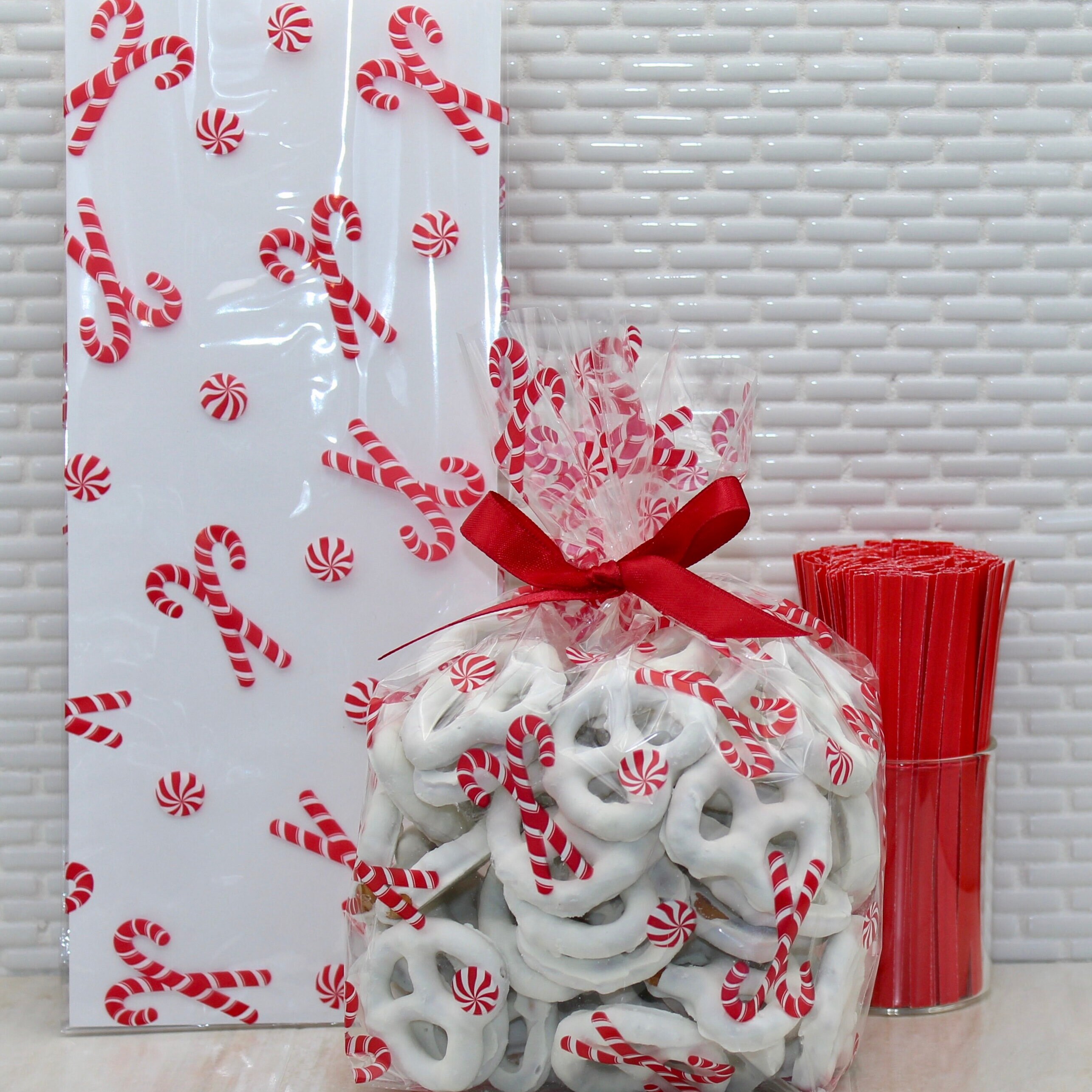 Awpeye Sacchetti Regalo In Cellophane 45,7x61 Cm – 25 Pezzi, Spessore 2mm, Ideali Per Bottiglie E Cestini