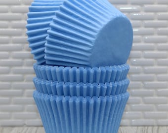 Pastel Blue Designer Heavy Duty Cupcake Liners  (Qty 32) Pastel Blue Baking Cups, Blue Cupcake Liners, Blue Baking Cups, Cupcake Liners