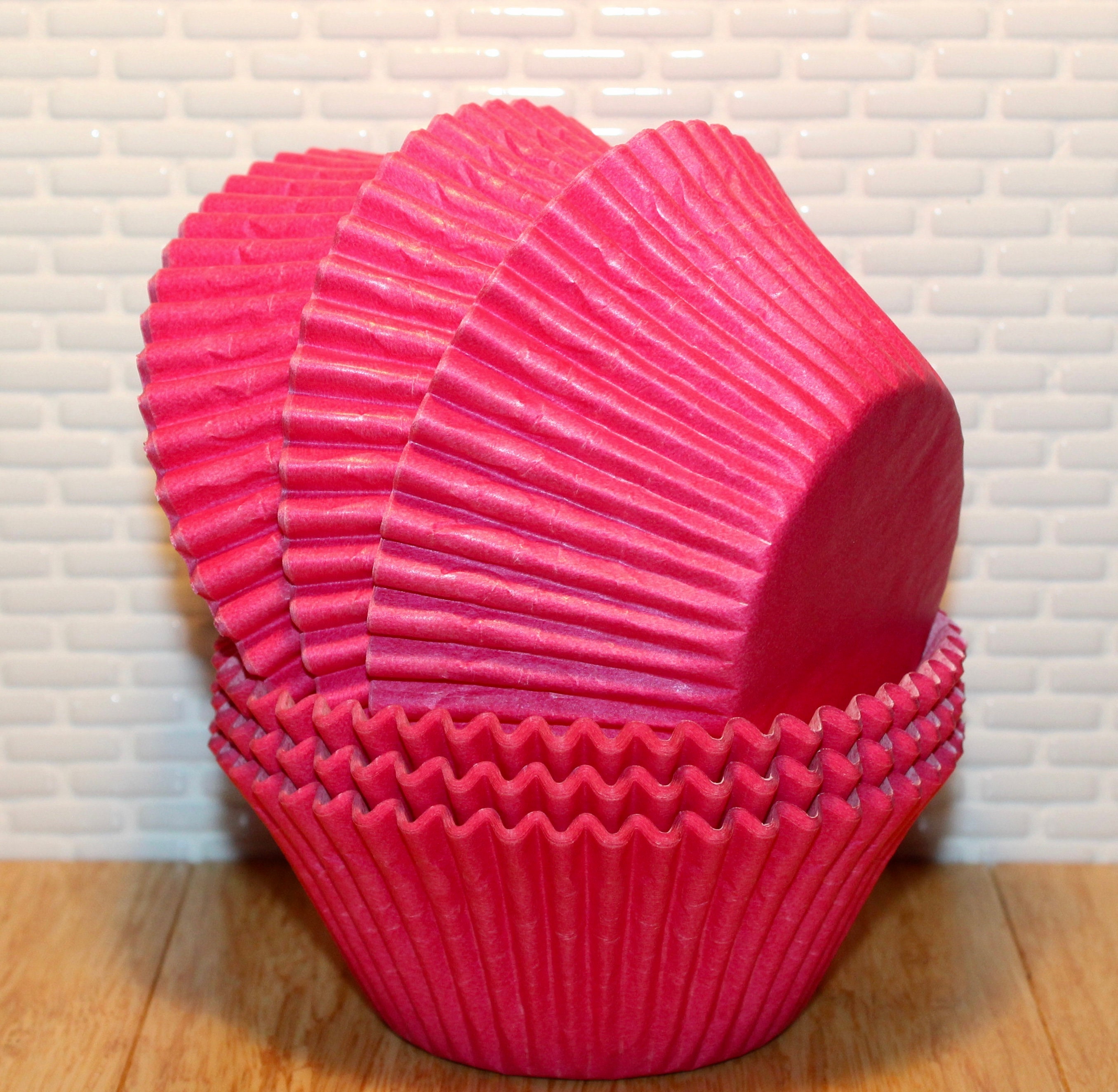 Jumbo Pink Cupcake Liners Qty 30 Jumbo Pink Baking Cups Etsy