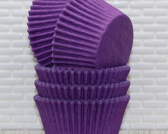 Purple Plum Heavy Duty Cupcake Liners (Qty 32)  Purple Cupcake Liners, Purple Cupcake Papers, Purple Cupcake Wrappers, Purple Baking Cups