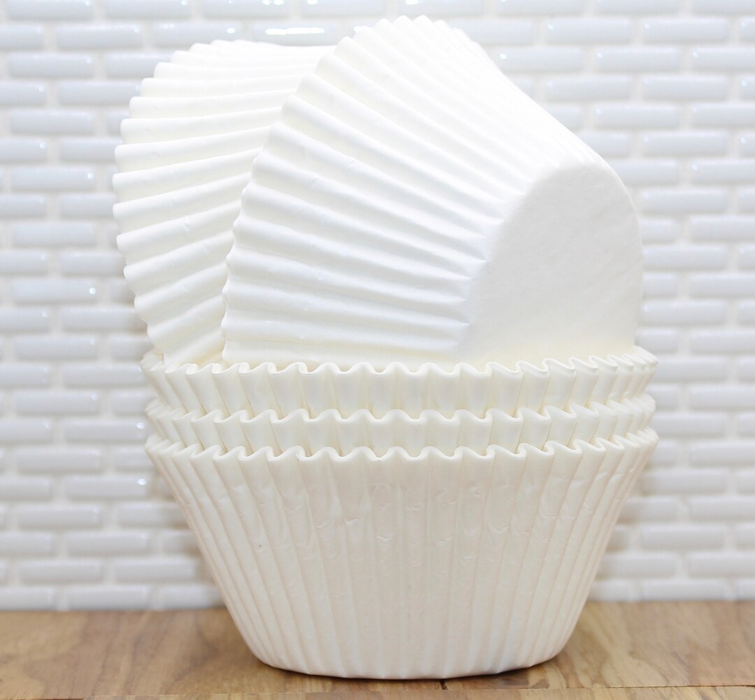 Jumbo White Cupcake Liners qty 30 Jumbo White Muffin Cup Etsy