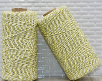 Honeydew Green Bakery Twine by The Twinery (240 Yd Roll) Honey Dew Green Stationary Twine, Green Invitation Twine, Green Crafters Twine
