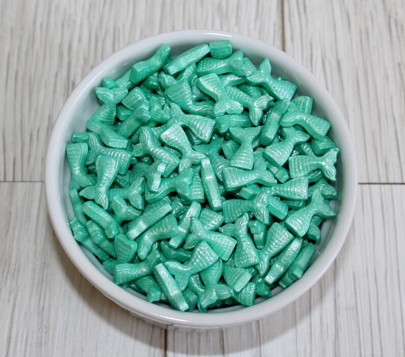 Mermaid Tail Cupcake Sprinkles 4 oz Mermaid Cake Sprinkles Teal Mermaid Tail Cake Sprinkles Teal Mermaid Tails Cupcake Sprinkles