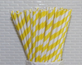 Cheap Paper Straws Floral Yellow Paper Drinking Straws Birthday 25 50 100 Cheap Paper Straws Floral Yellow Paper Drinking Straws Birthday 25 50 100