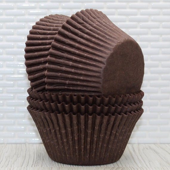 Jumbo Brown Cupcake Liners qty 30 Jumbo Brown Baking Cups, Jumbo Brown  Greaseproof Muffin Cups, Jumbo Brown Cupcake Papers 