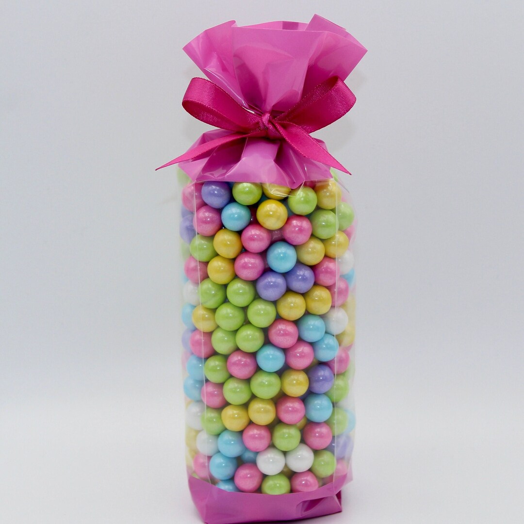 Pink Lilac Cellophane Favor Cellophane Bags 1.6 Mil qty 10 Pink Lilac