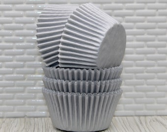 Silver Sheen Heavy Duty Cupcake Liners  (Qty 32)  Silver Cupcake Liner, Silver Baking Cups, Silver Muffin Cups, Cupcake Liners, Baking Cups