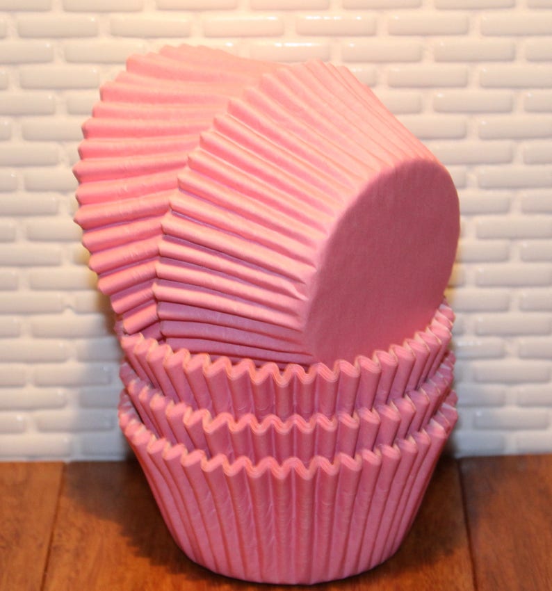 Pastel Pink Designer Heavy Duty Cupcake Liners qty 32 Pink Etsy