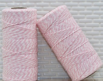 Pink Blossom Bakery Twine by The Twinery (1 Roll) Pink Bakery Twine, Pink Stationary Twine, Pink Invitation Twine, Pink Crafters Twine