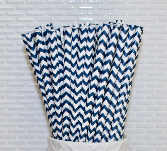 Navy Striped Straws Navy Horizontal Striped Paper Straws Navy Chevron Straws Qty 25 Navy Horizontal Striped Straws Blue Striped Straws
