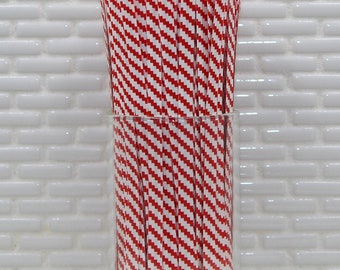 4" Red Stripe Twist Ties (Qty 100) 4 Inch Red Stripe Twist Ties, 4 In Red Stripe Twist Tie, Red  Twist Ties, Red Twist Tie, Black Twist Tie