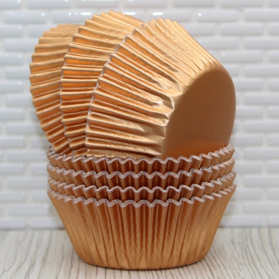Mini Copper Foil Cupcake Liners Qty 50 Mini Copper Cupcake Liners Mini Copper Foil Baking Cups Mini Copper Baking Cups Mini Baking Cups