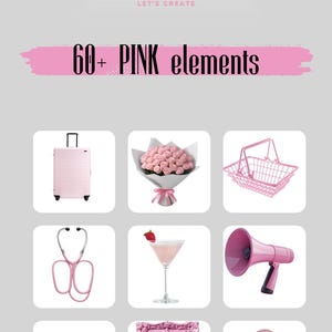60+ Elements  (PINK)