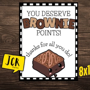 BROWNIE Appreciation sign- employee appreciation- 8x10&quot;- team appreciation