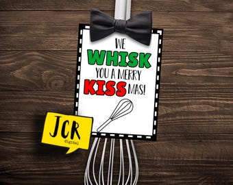 Merry Kissmas Gift Tags: Christmas Neighbor Gift (PDF Pattern)