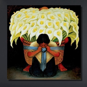Diego Rivera Flower Festival Canvas,Feast of Santa Anita Art Print, Diego Rivera Canvas Wall Art,Rivera Painting ,Diego Rivera,Ready To Hang