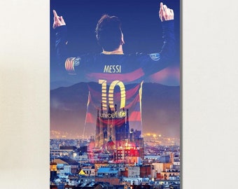 The Legend of Barcelona Messi Canvas Art, Football Legend Art, Lionel Messi Poster,  Football Fan Gift, Lionel Messi Print,Gift for Kids