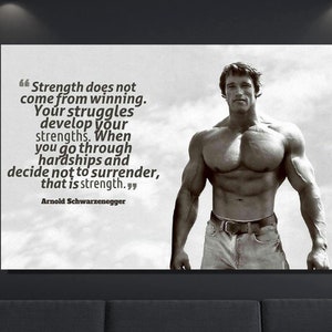 Arnold Schwarzenegger Poster Art,Arnold Schwarzenegger Canvas Wall Art,Arnold Schwarzenegger Poster Art,Fitness Gym Motivation Canvas Prints