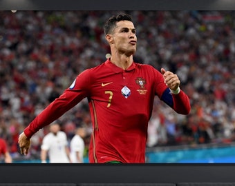 Cristiano Ronaldo-poster, Cristiano Ronaldo-canvaskunst, Cr7-canvas, Cristiano Ronaldo-afdruk, Cristiano Ronaldo-poster, cadeau voor voetbalfan